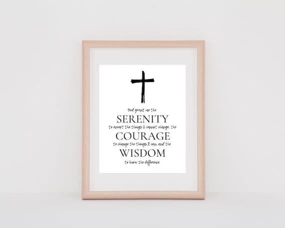 Serenity Prayer Printable 8x10 Instant Download | Etsy