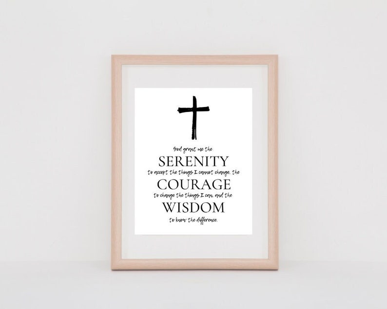 Serenity Prayer Printable, 8x10, Instant Download - Etsy