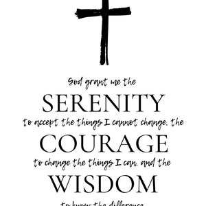 Serenity Prayer Printable, 8x10, Instant Download - Etsy