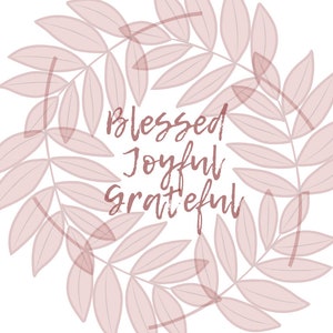 Blessed Joyful Grateful Printable - Etsy