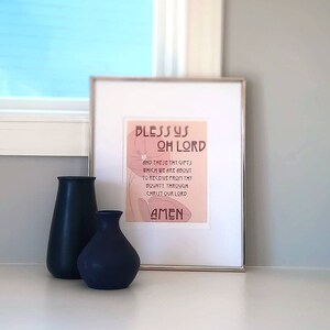 Bless Us Oh Lord Dinner Prayer Printable - Etsy