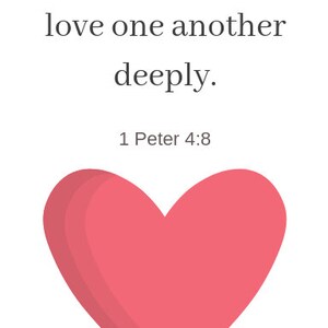 Valentine's Day Bible Verse Printable Set 3 for 5! - Etsy