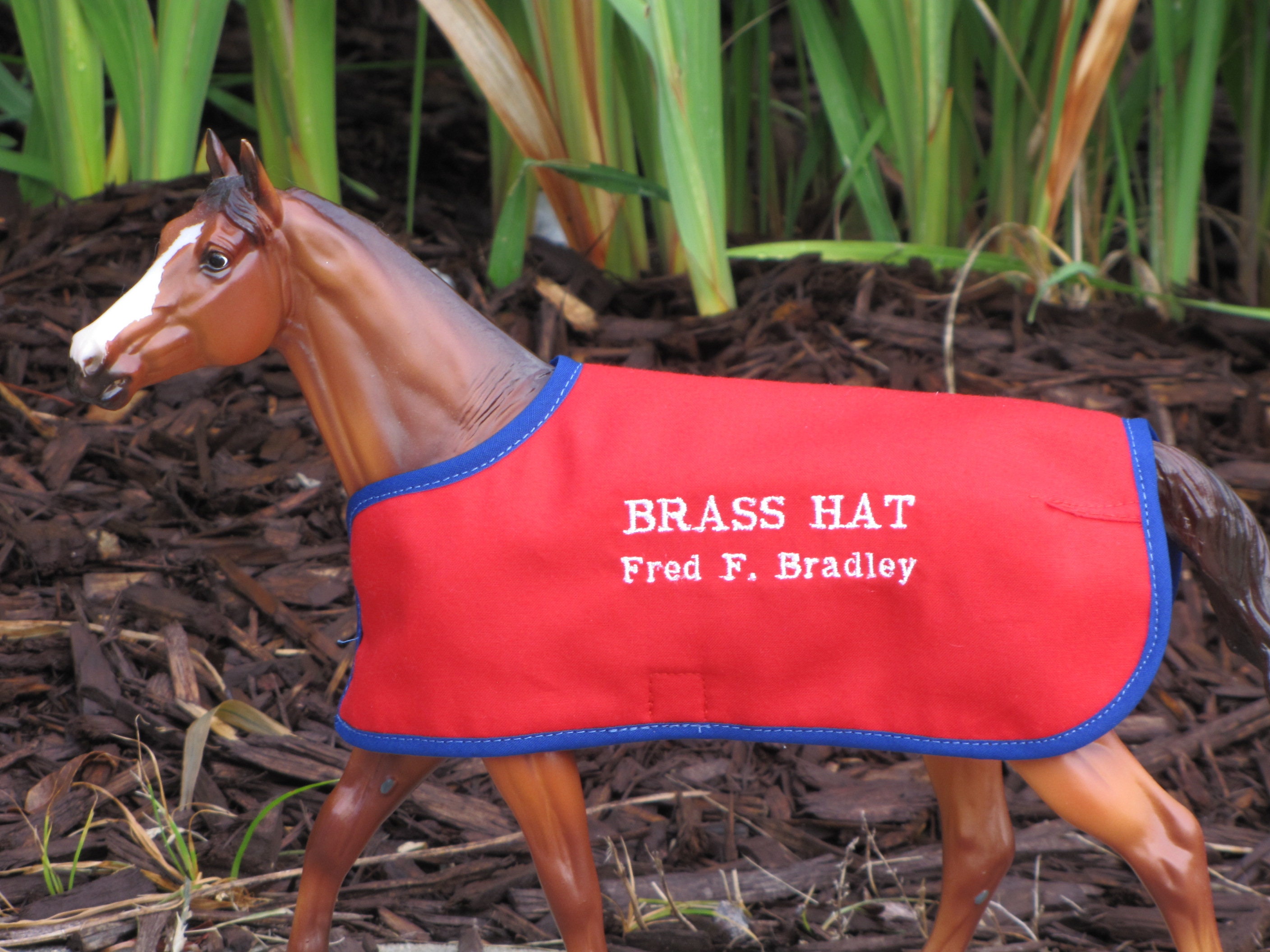 BRASS HAT Thoroughbred TB Embroidered Blanket for Breyer Model Etsy