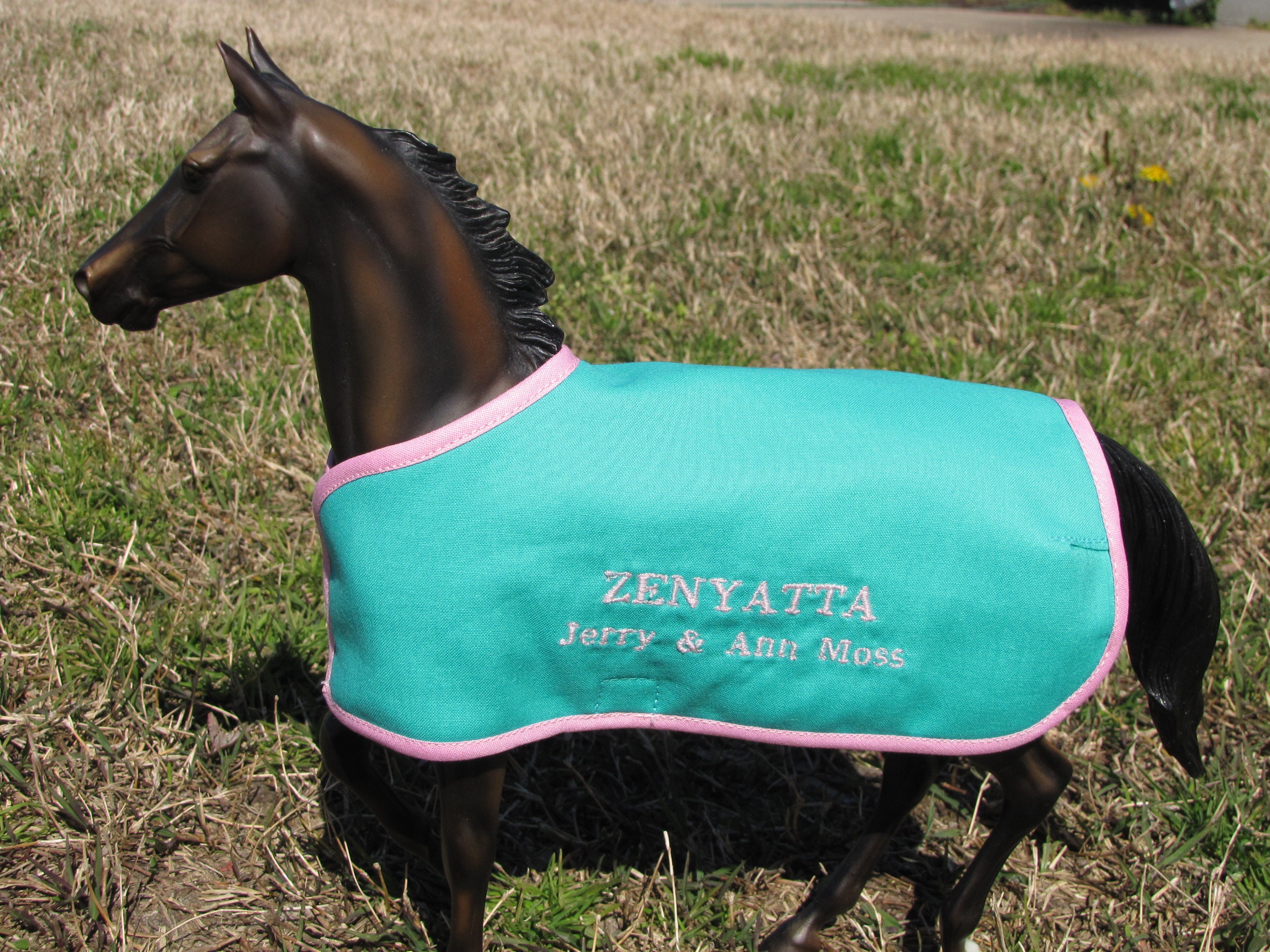 ZENYATTA embroidered blanket for Breyer thoroughbred tb race Etsy