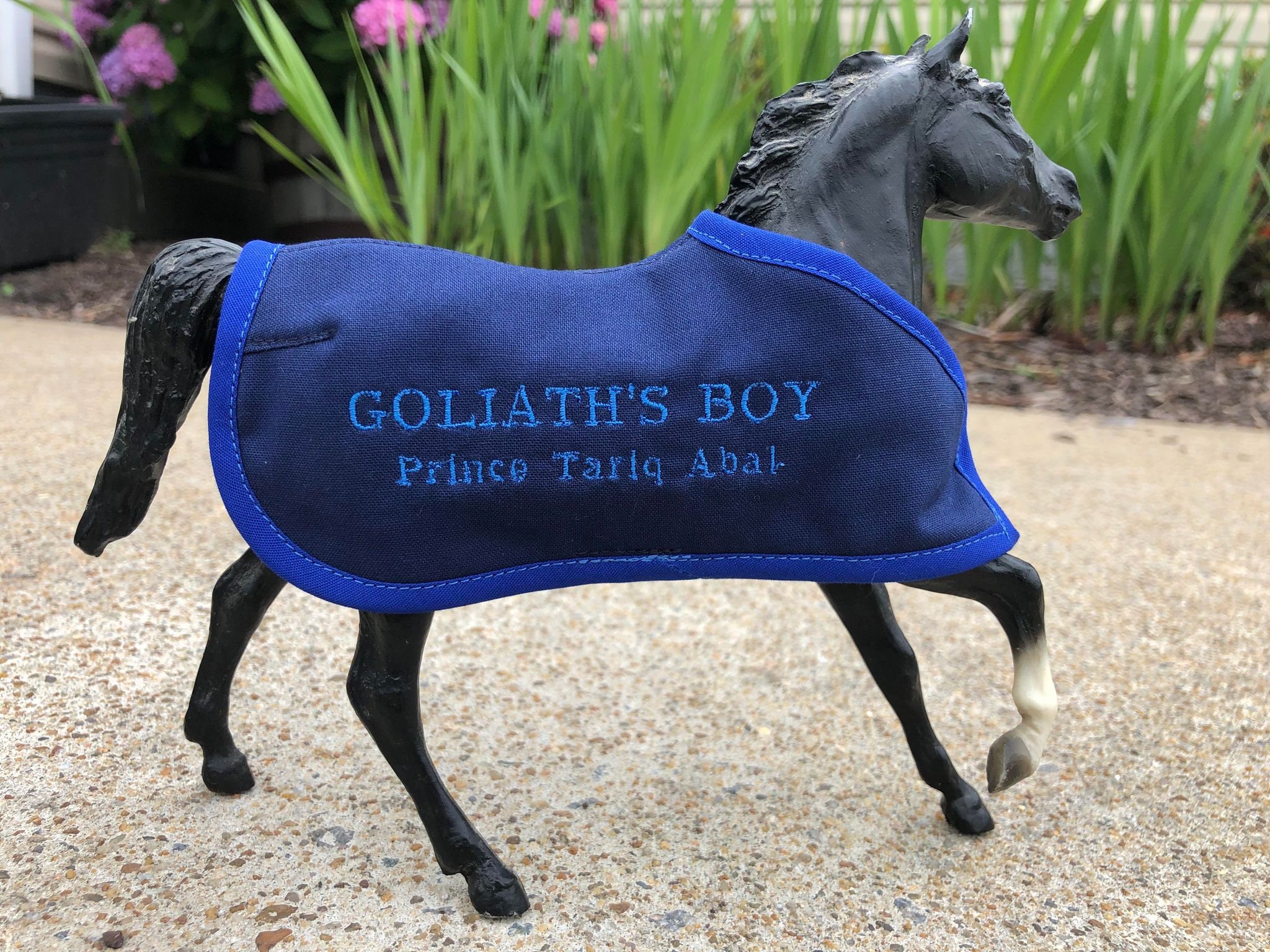 GOLIATH'S BOY Goliaths Embroidered Blanket Breyer Classic Freedom