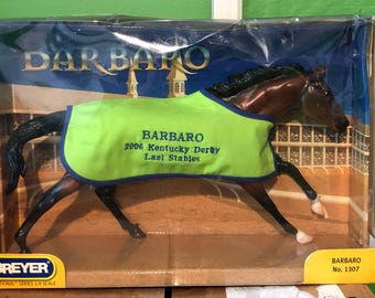 BARBARO without COA racehorse race horse thoroughbred tb ky Kentucky Derby Lael stable farm Breyer original finish NEW new in box nib