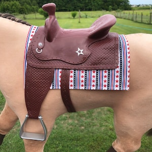 Western Saddle Pad for American Girl Our Generation Battat horse horses cowgirl cow girl Nicki Saige My Life As MLA OG AG