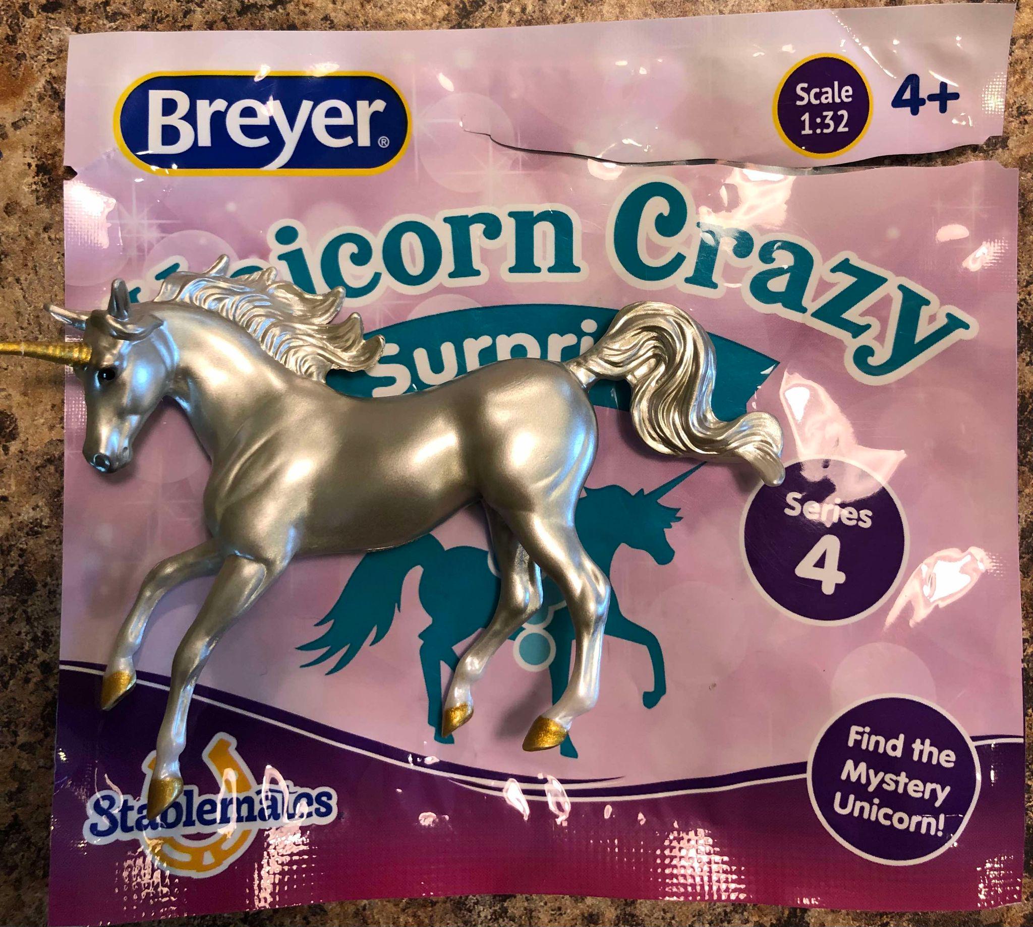SILVER Unicorn Crazy Surprise Series 4 Stablemate Breyer Stablemates NEW New With Package Box Etsy