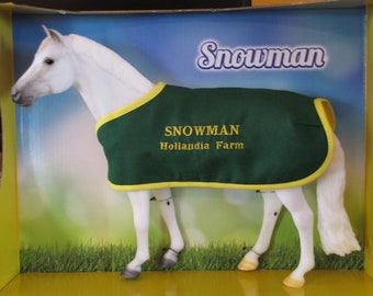 SNOWMAN horse Hollandia farm Harry Delayer de layer show jumping jumper champion Breyer Horse original finish NEW new in box nib