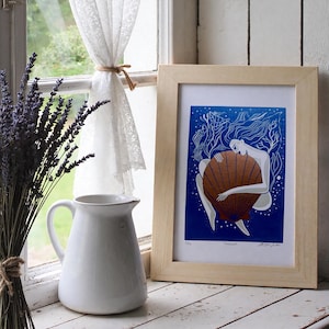 Treasure - A4 Hand Printed Limited Edition Signed Linocut Print