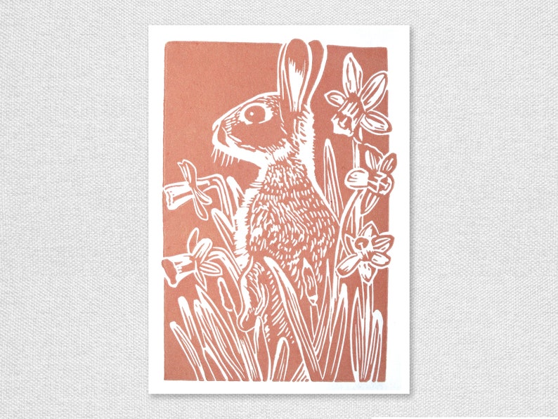 Pack of 3 Easter Greetings Cards featuring a Bunny zdjęcie 4