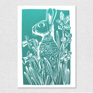 Pack of 3 Easter Greetings Cards featuring a Bunny zdjęcie 3