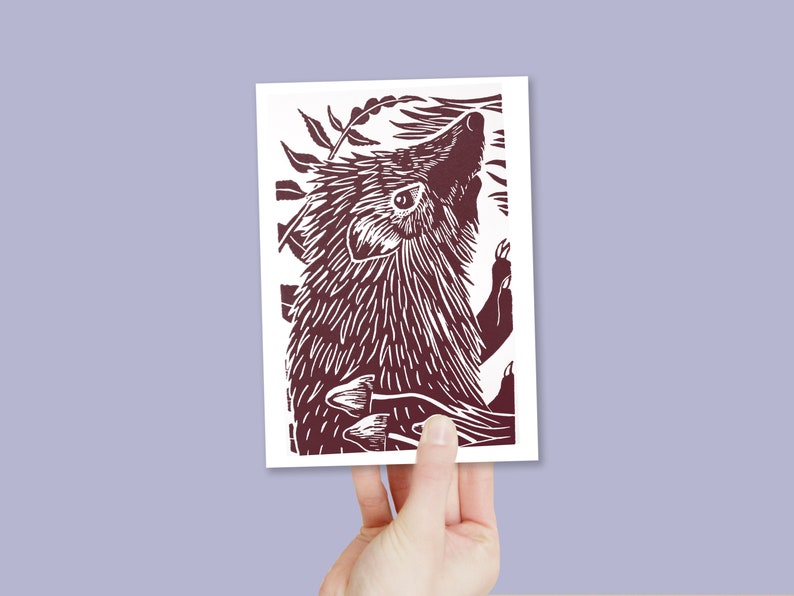 Woodland Animals Greetings Cards featuring a Rabbit, Badger and Hedgehog image 6