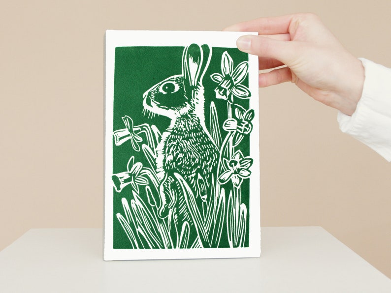 Woodland Animals Greetings Cards featuring a Rabbit, Badger and Hedgehog image 5