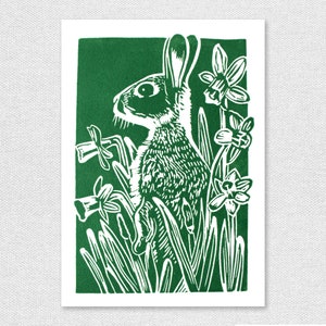 Woodland Animals Greetings Cards featuring a Rabbit, Badger and Hedgehog image 3
