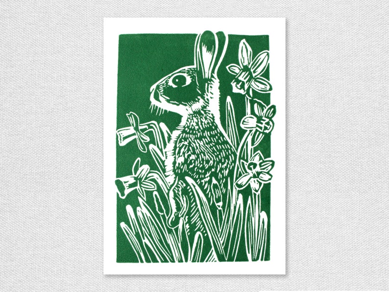 Woodland Animals Greetings Cards featuring a Rabbit, Badger and Hedgehog image 3