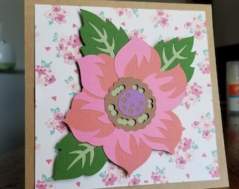 Flower Card- blank inside