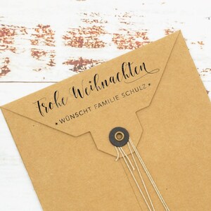 WEIHNACHTSSTEMPEL "Weihnachtsgruß" personalisiert // Adressstempel Weihnachten // Familienstempel weihnachtlich // Stempel WEIHNACHTEN