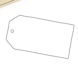 Stempel mit Etikett // Label-Stempel // Anhänger // Tag // Motivstempel