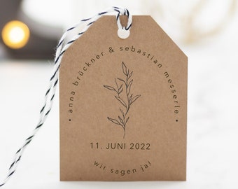 HOCHZEITSSTEMPEL mit Euren Namen & Olivenzweig // Stempel zur Hochzeit // individueller Hochzeitsstempel mit Datum // personalisierbar