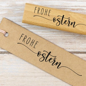 Osterstempel "Frohe Ostern" // Holzstempel Motivstempel // Geschenkstempel // Ostern (OS015)