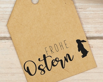 Osterstempel "Frohe Ostern" // Holzstempel Motivstempel // Geschenkstempel // Ostern (OS011)