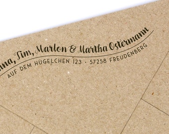 Adressstempel "Freudenberg", ca. 80 x 20 mm, personalisiert, individueller Stempel