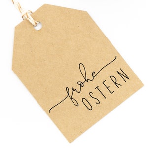 Stempel FROHE OSTERN // Holzstempel Osterstempel // Geschenkstempel // Ostern (OS002)