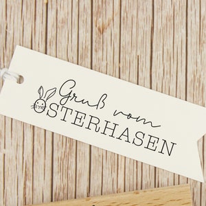 Osterstempel "Gruß vom Osterhasen" / Stempel Ostern / Motivstempel / Geschenkstempel / Ostermotiv Stempel (OS005)
