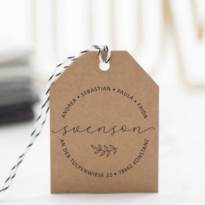 Personalisierter Adressstemel / individueller Stempel / Familienstempel Motiv "Konstanz" / personalisierbar / personalisiertes Geschenk