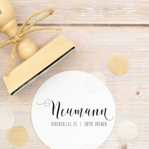 Adressstempel "Bremen" personalisiert // individueller Namensstempel