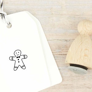 Ministempel Lebkuchenmann / Ministempel Weihnachten / Kleiner Stempel Lebkuchenmännchen