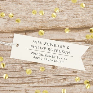 Personalisierter Adressstempel / individueller Stempel mit Adresse / Motiv Ravensburg / Stempel personalisiert / individueller Stempel