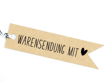 Stempel "Warensendung mit Herz" // Handmade-Stempel // Holzstempel // Motivstempel (HM04)