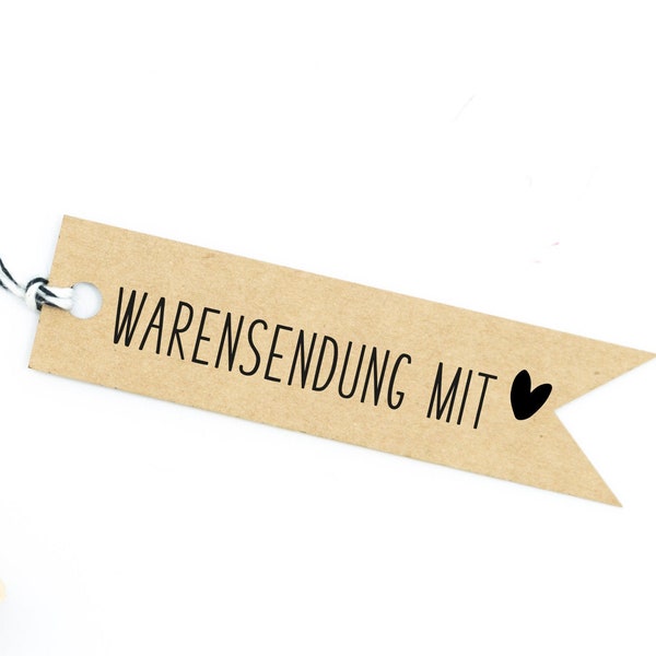 Stempel "Warensendung mit Herz" // Handmade-Stempel // Holzstempel // Motivstempel (HM04)