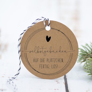 Stempel "Selbstgebacken" rund / Holzstempel für Selbstgemachtes / Handmadestempel / Stempel Plätzchen / Weihnachtsgebäck (HM02)