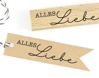 Stempel "Alles Liebe" // Motivstempel für Karten & Geschenke // DIY Stempel (WS26)