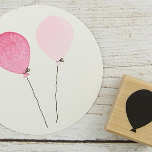 Luftballon Stempel // Holzstempel Ballon // Geschenkstempel // Motivstempel Balloon (M017)