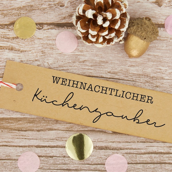 Stempel für Selbstgemachtes // Handmadestempel "Weihnachtlicher Küchenzauber" // DIY Stempel (W013)