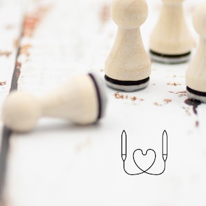 Stempel rondbreinaalden//Mini stempels handgemaakt//breinaalden