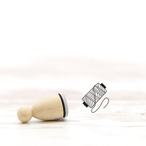 Stempel Garnrolle / Ministempel Handmade / Stempel Nähgarn / Stempel Nähen / Ministempel Handarbeit