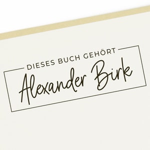 BUCHSTEMPEL // Ex Libris Stempel // personalisierter Stmepel // Bucheignerzeichen "Zeitgeist"