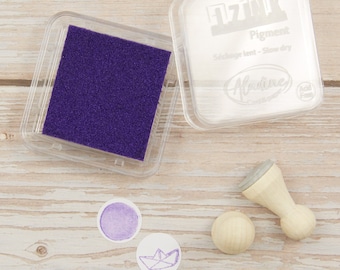 Stempelkissen lila metallic// Pigment Ink Pad Aladine iZink "Metal Purple"