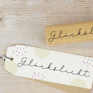 Stempel "Glückslicht" // Kerzenstempel // Geburtstagsstempel // Motivstempel Transferfolie Wasserschiebefolie (M056)