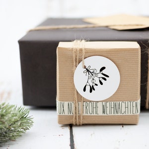 Weihnachtsstempel Mistelstrauch // Stempel Weihnachten // Holzstempel // Motivstempel Mistelzweig (W008)