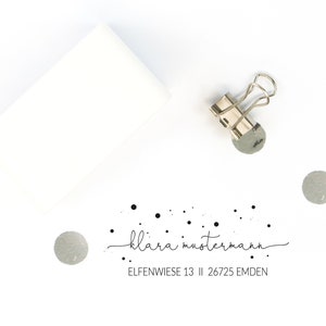 Selbstfärbestempel / individueller Adresstempel / personalisierbarer Stempel / Motiv "Emden"