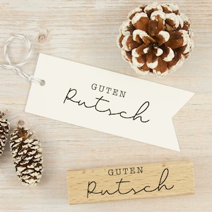 STEMPEL "Guten Rutsch" // Wortstempel Neujahrswunsch // Stempel Neujahr // Neujahrsgruß (WS06)