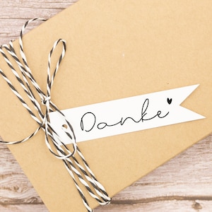 Stempel "Danke" (gross) für Geburtstagskarten und Geschenkanhänger (M043)
