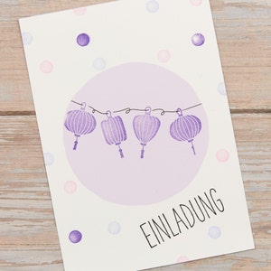 Lampion Set Stempel // Holzstempel Papierlaternen // Geschenkstempel Gartenlaternen // Motivstempel Lampions