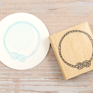 Motivstempel "Seil" // Stempel als Bordüre // zum Verzieren // Knotenseil Holzstempel (M030)